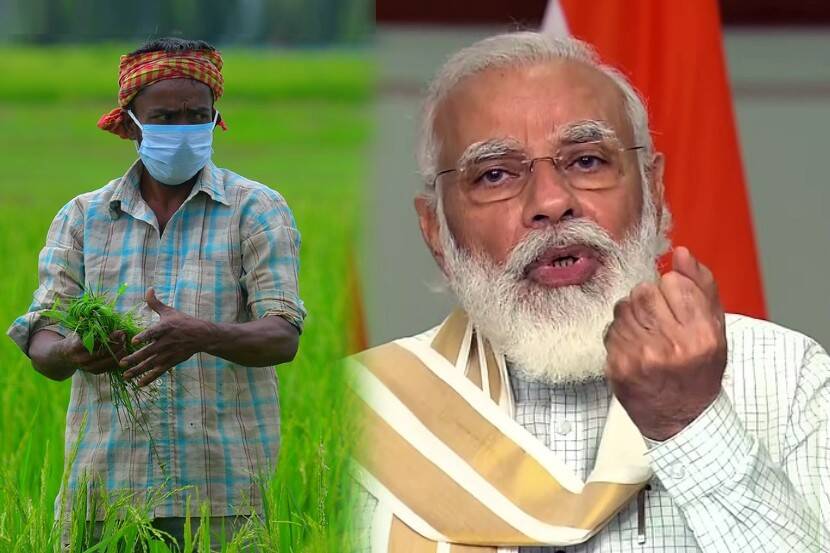 Farmer with Modi