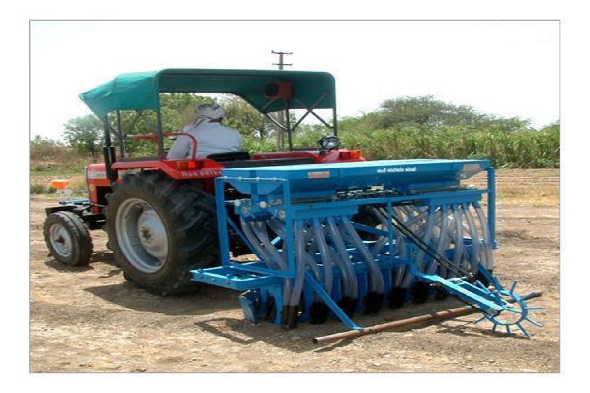 thise six seed drill machine help to farmer is crop sowing