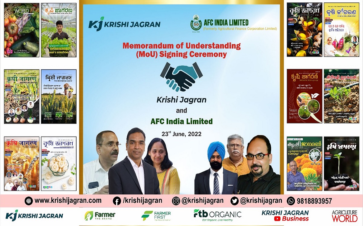 Memorandum of Understanding between AFC India and Krishi Jagran