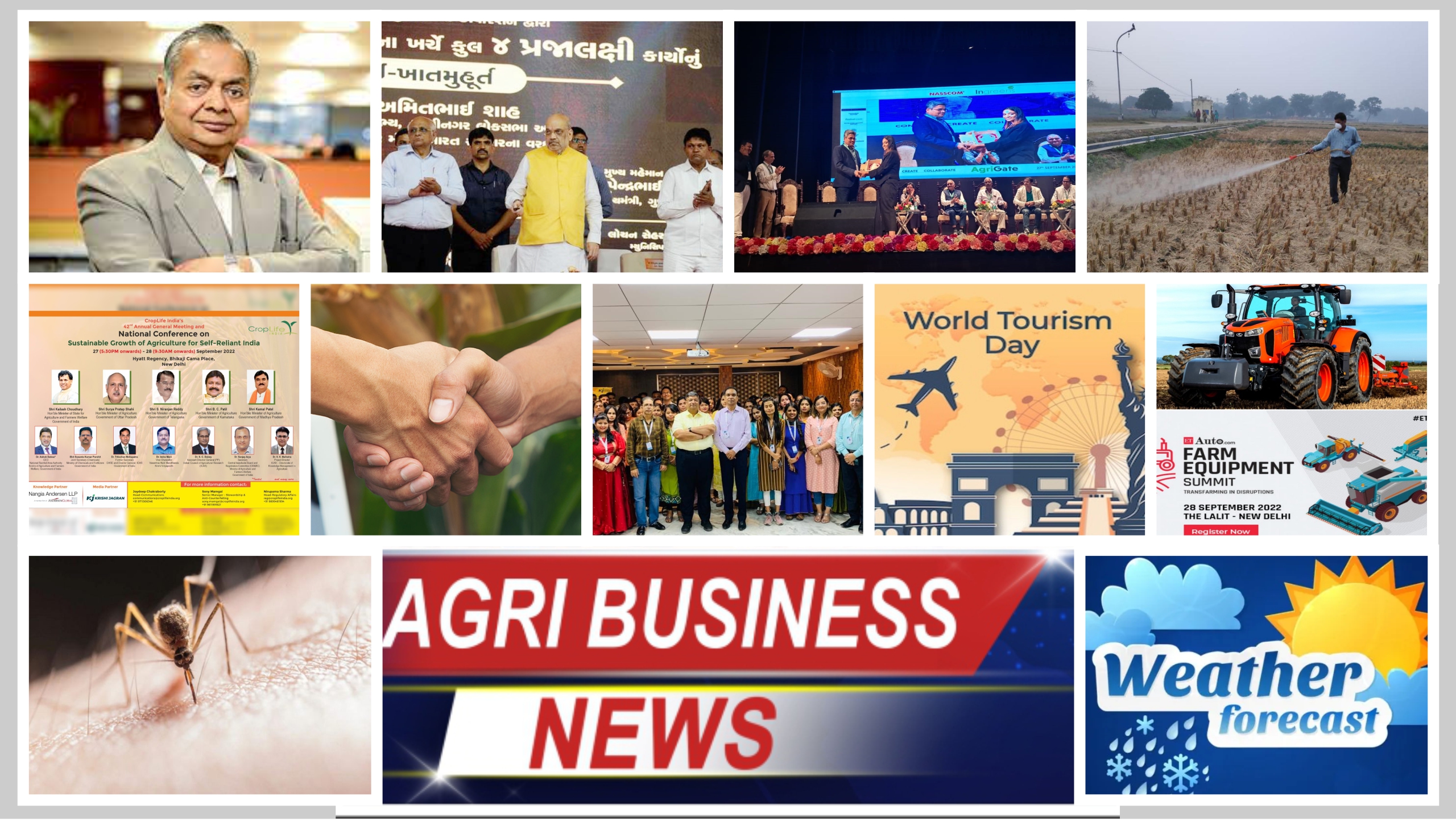 Amit Shah | Dhanuka | NASSCOM | | ETAuto | CropLife | GROWiT | Sammunati| Dengue | World Tourism Day