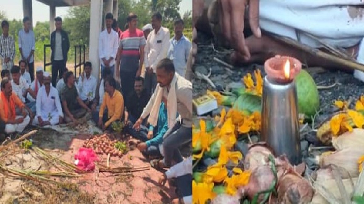 farmers celebrated diwali graveyard