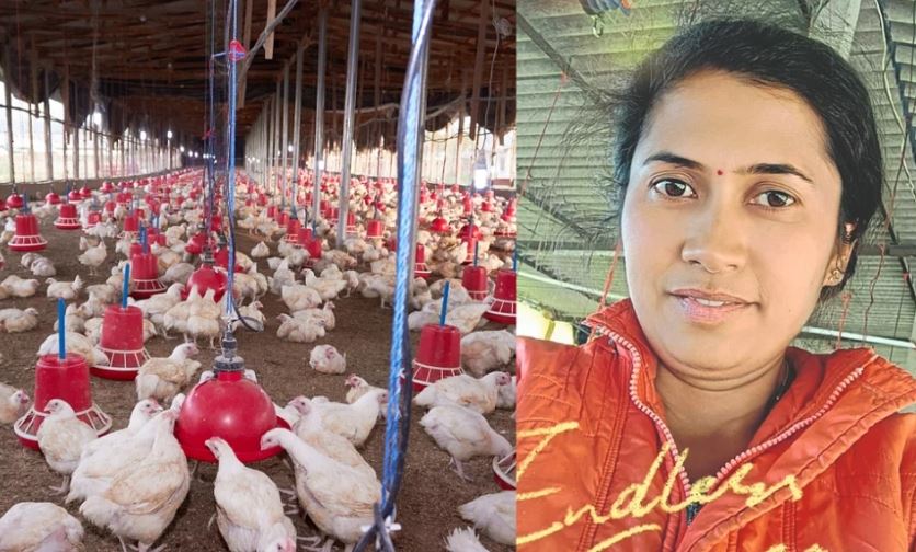 young woman left her job and started a poultry business