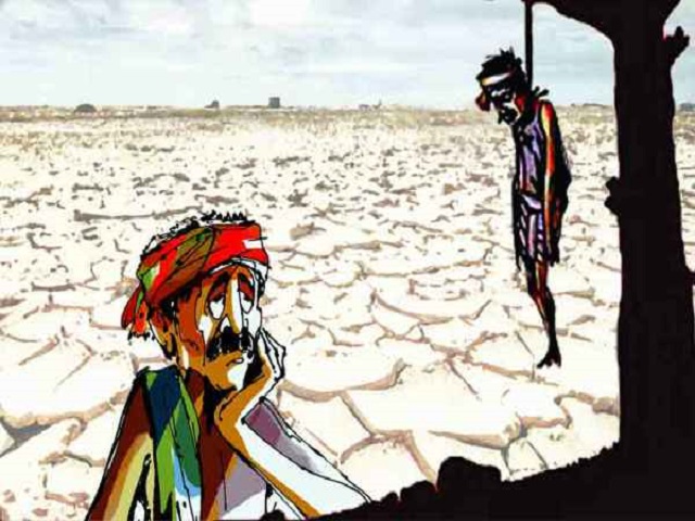 शेतकऱ्यांच्या आत्महत्या भारतीय शेतीवरील मोठे संकट.